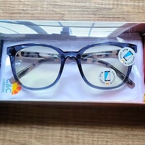 C&C California Bluelight Blocking Glasses Blue Clear Frames Blue Light